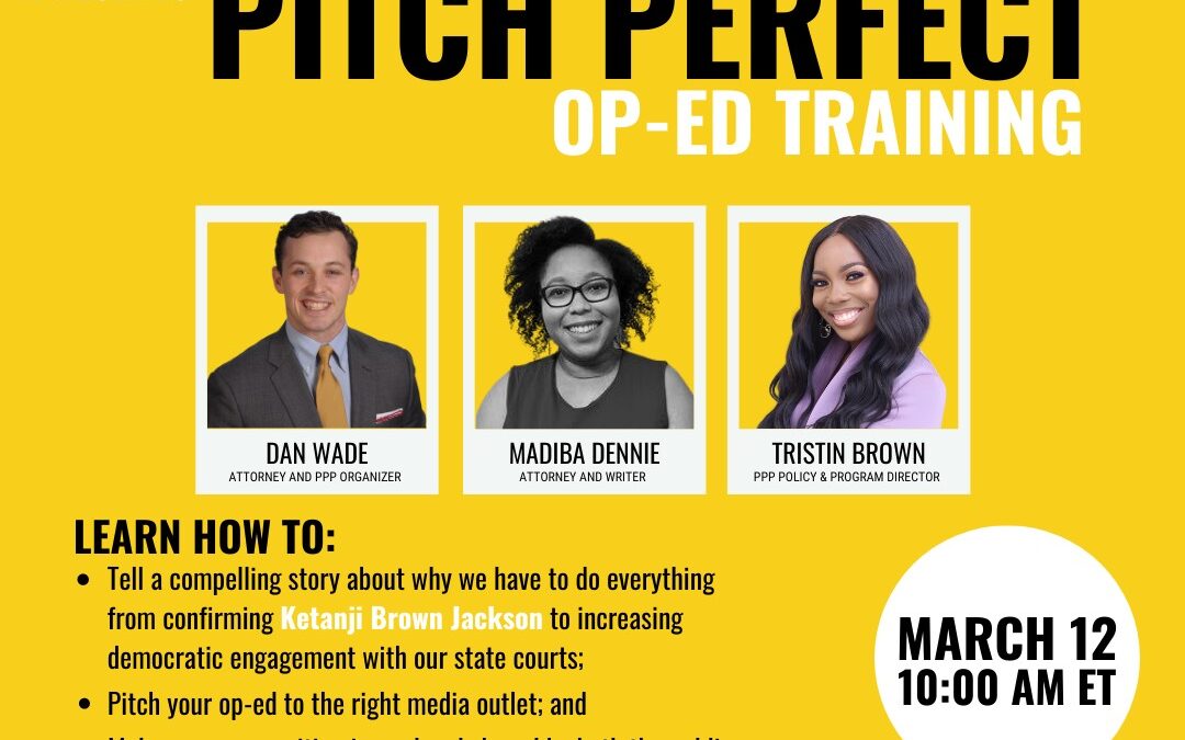 Pitch Perfect: PPP Op-Ed Training