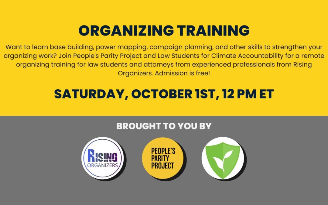 Organizing Training