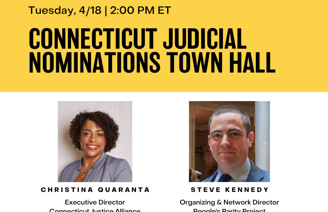 Connecticut Judicial Nominations Town Hall